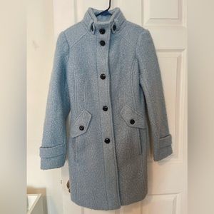 Blue Coat Bouclé Walker